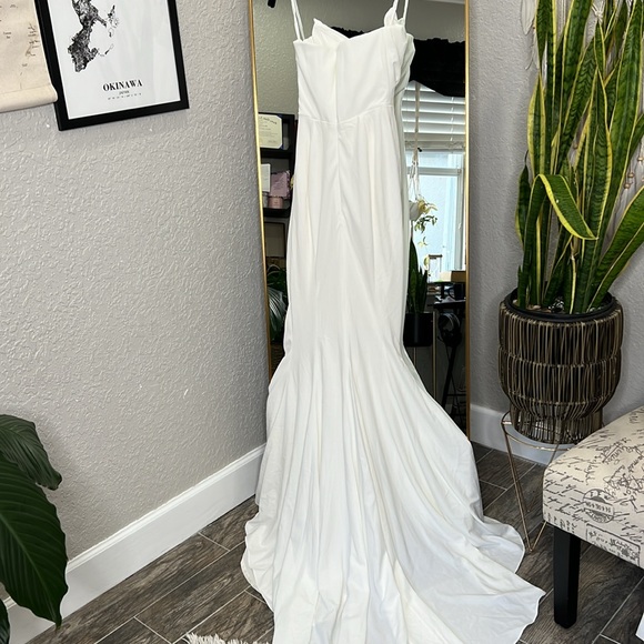 House of CB Dresses House Of Cb Esmee Ivory Draped Strapless Bridal